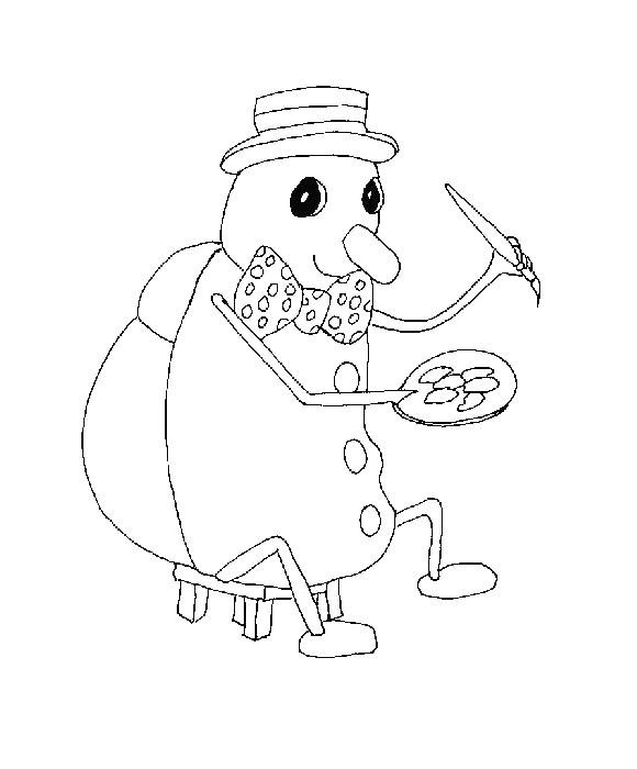 Fisă de colorat cu Animale haioase de colorat p05