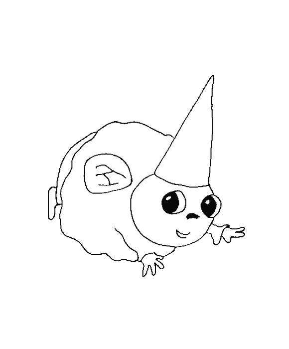 Fisă de colorat cu Animale haioase de colorat p08