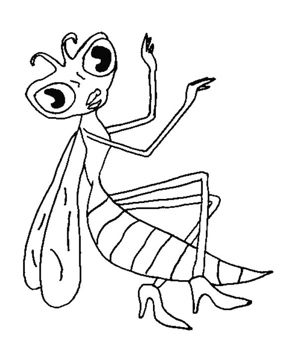 Fisă de colorat cu Animale haioase de colorat p13