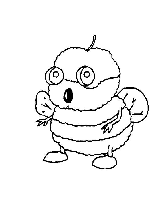 Fisă de colorat cu Animale haioase de colorat p15