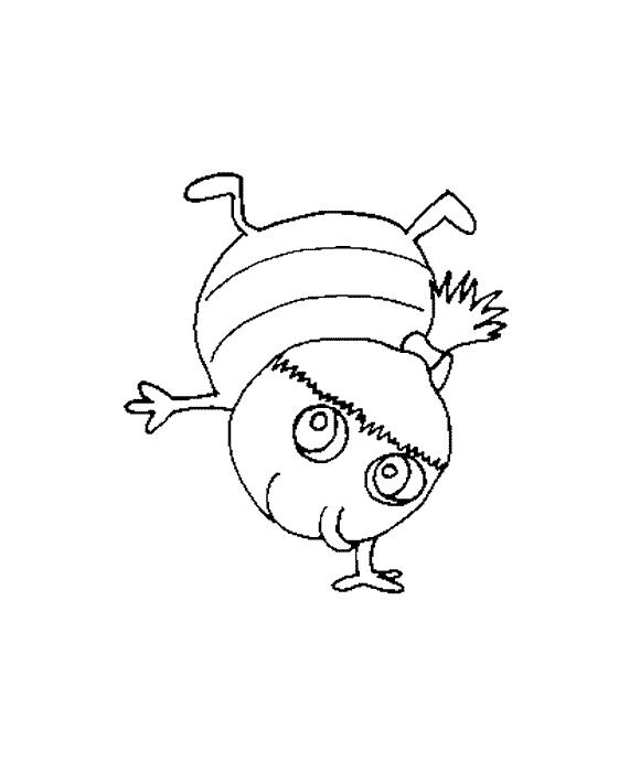 Fisă de colorat cu Animale haioase de colorat p18