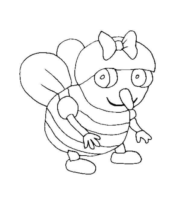 Fisă de colorat cu Animale haioase de colorat p22