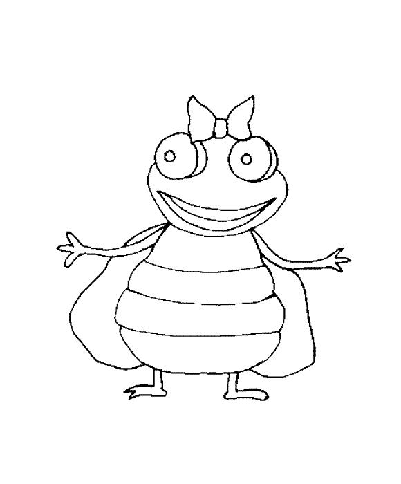 Fisă de colorat cu Animale haioase de colorat p27