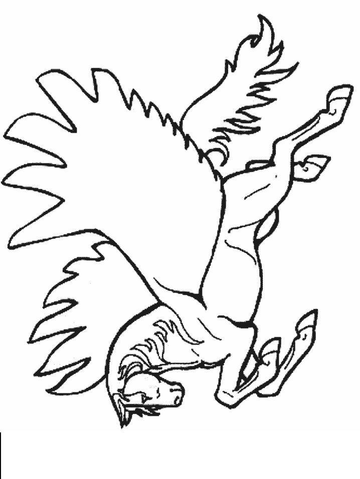 Fisă de colorat cu Animale unicorni de colorat p10