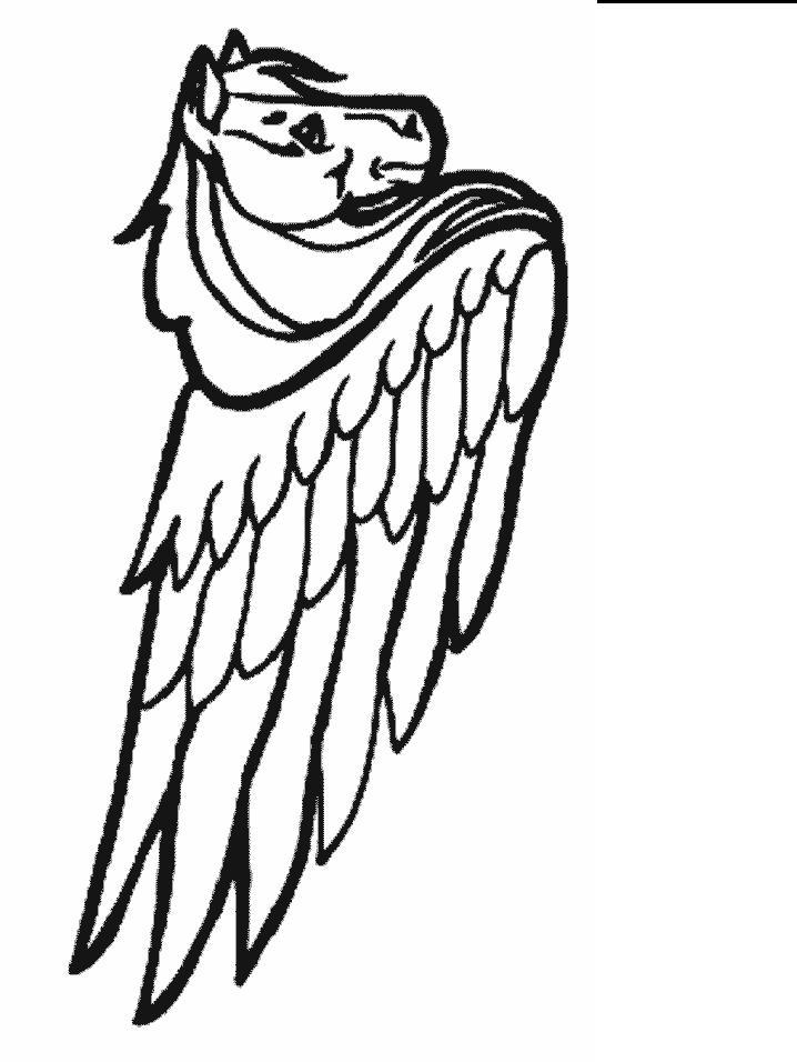 Fisă de colorat cu Animale unicorni de colorat p13