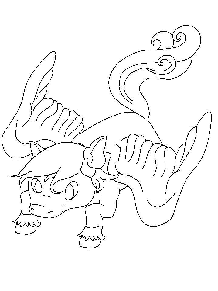 Fisă de colorat cu Animale unicorni de colorat p26