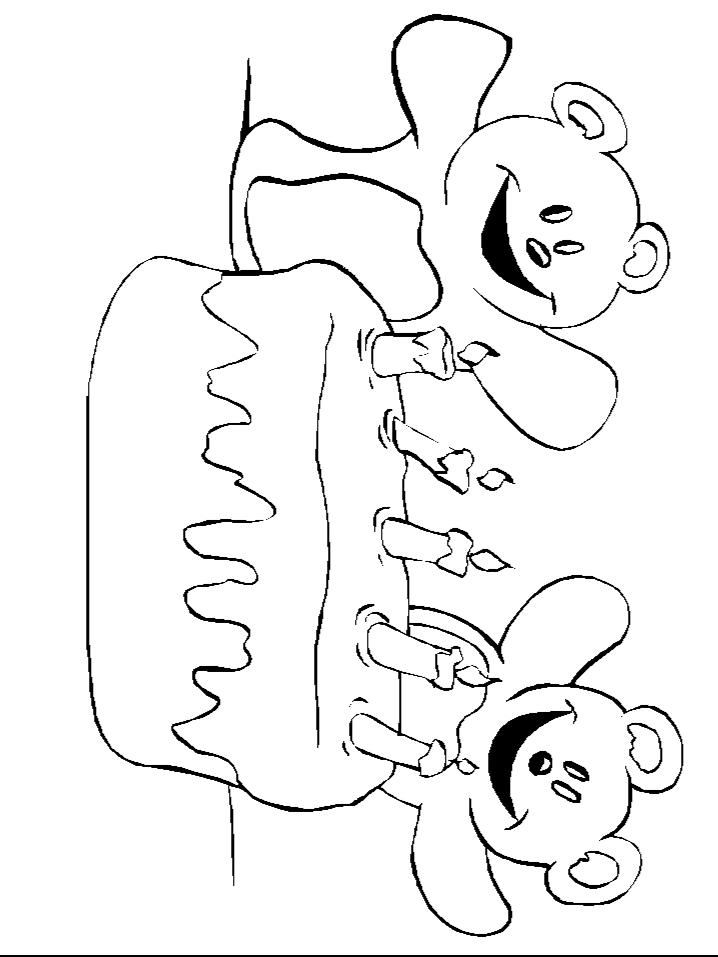 Fisă de colorat cu Aniversari de colorat p18