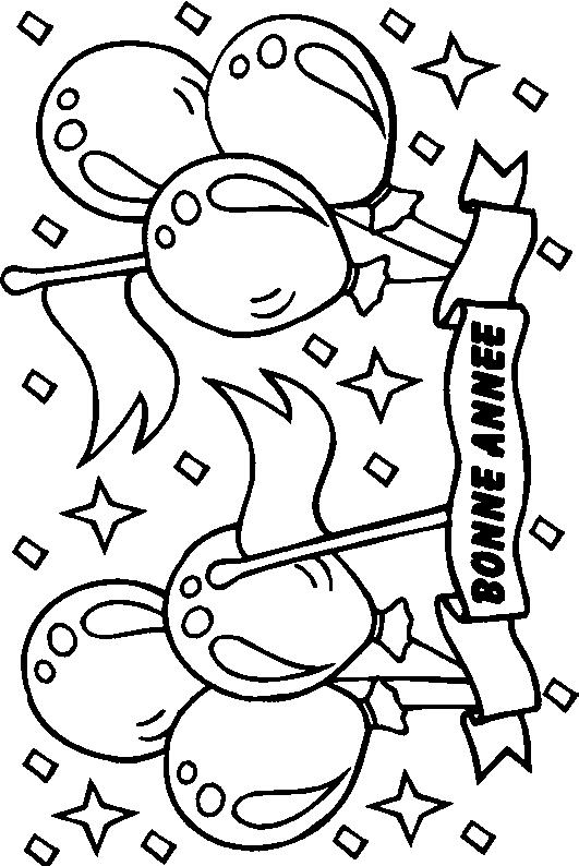 Fisă de colorat cu Anul nou de colorat p05