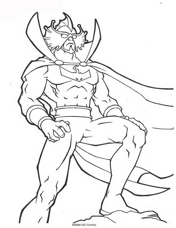 Fisă de colorat cu Aquaman de colorat p23