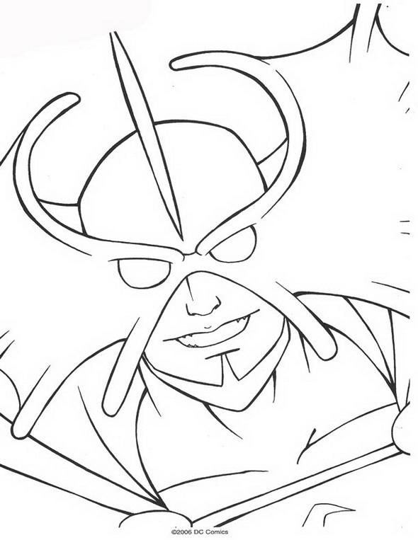 Fisă de colorat cu Aquaman de colorat p41