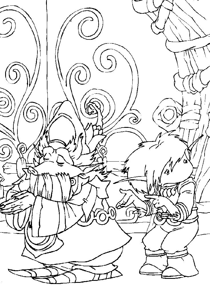 Fisă de colorat cu Arthur and the minimoys de colorat p05