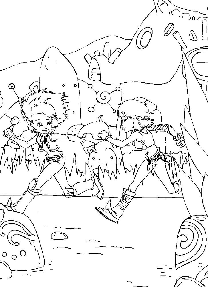 Fisă de colorat cu Arthur and the minimoys de colorat p15