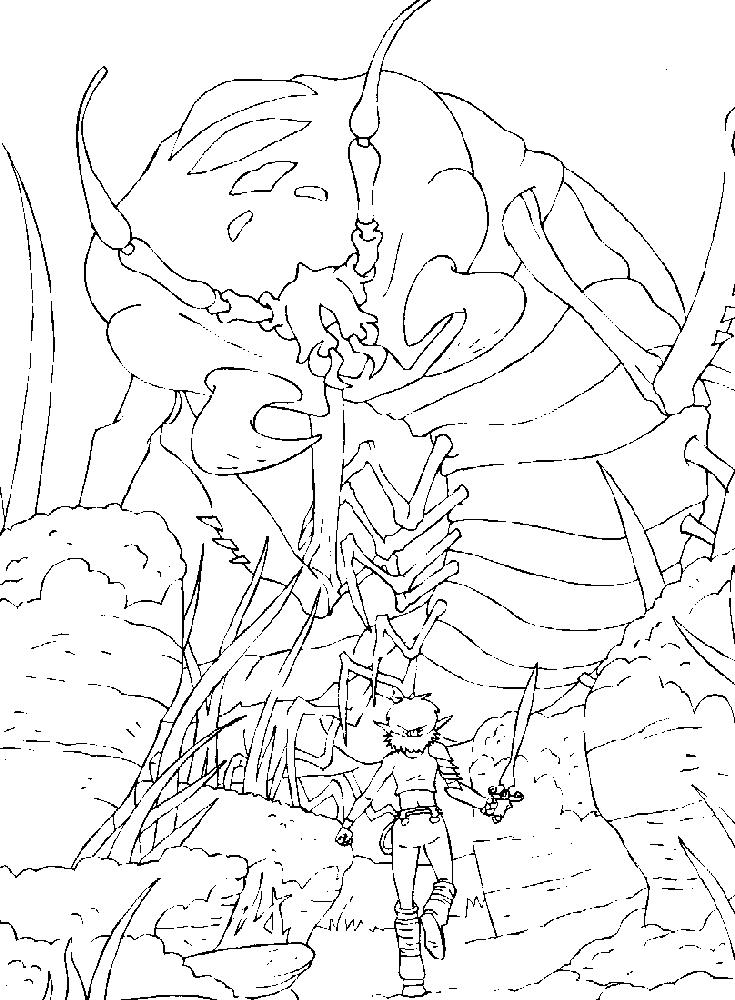 Fisă de colorat cu Arthur and the minimoys de colorat p16