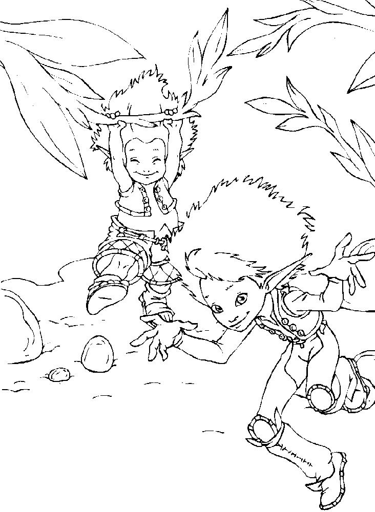 Fisă de colorat cu Arthur and the minimoys de colorat p17