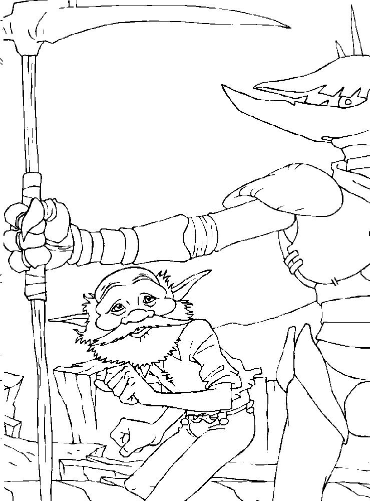 Fisă de colorat cu Arthur and the minimoys de colorat p20