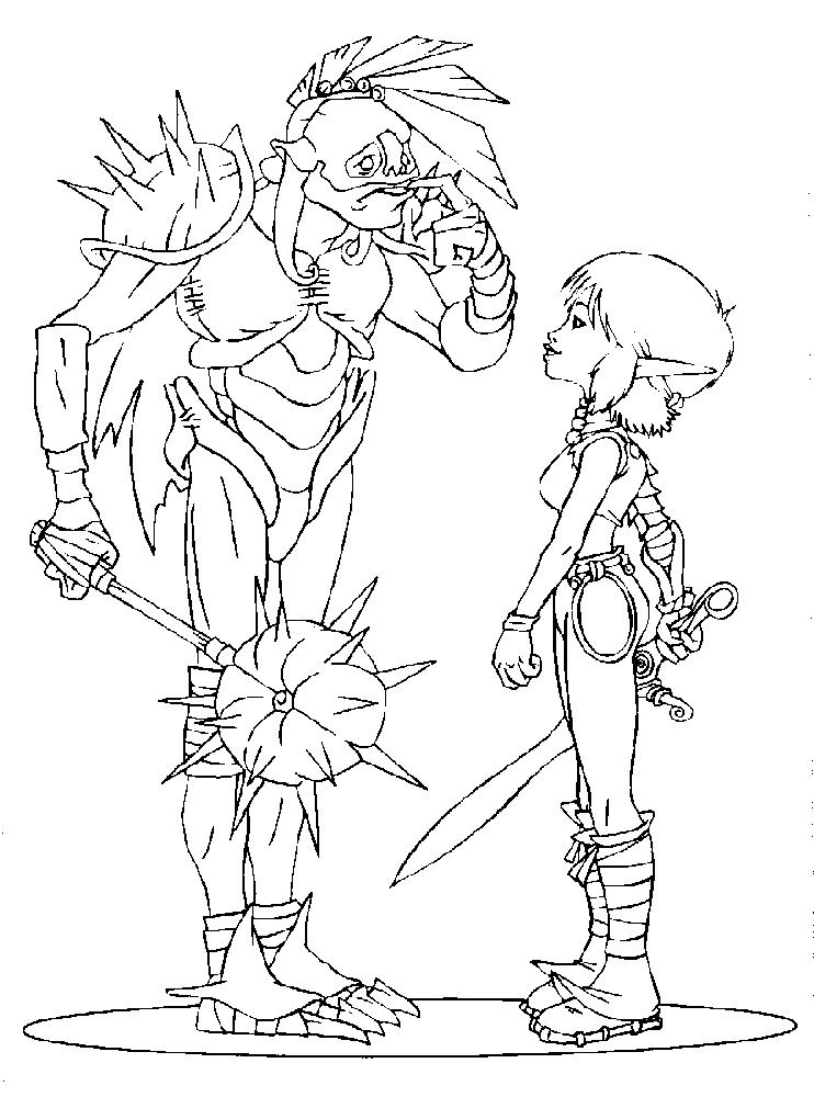 Fisă de colorat cu Arthur and the minimoys de colorat p21