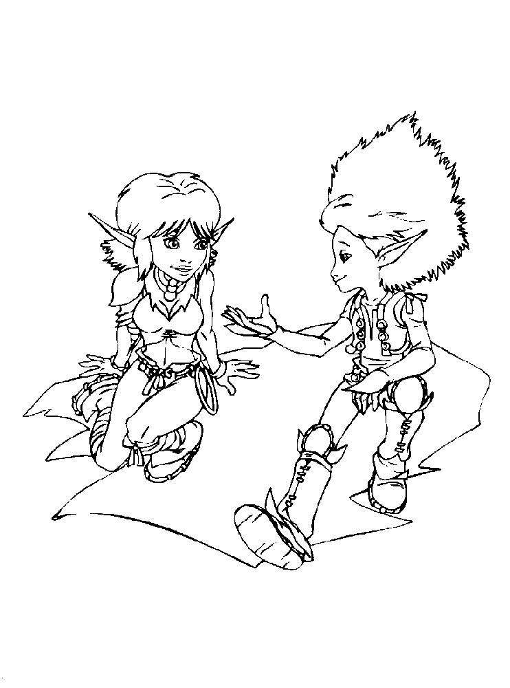 Fisă de colorat cu Arthur and the minimoys de colorat p23