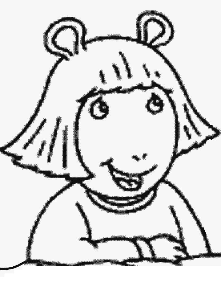 Fisă de colorat cu Arthur si prietenii sai de colorat p34