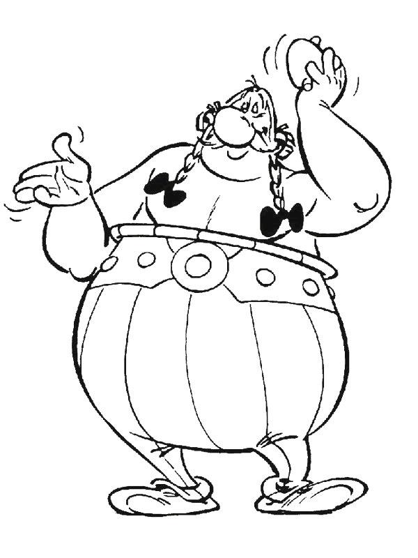Fisă de colorat cu Asterix si obelix de colorat p10