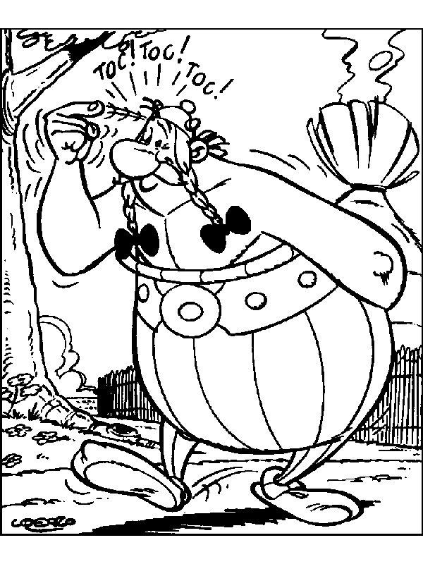 Fisă de colorat cu Asterix si obelix de colorat p14
