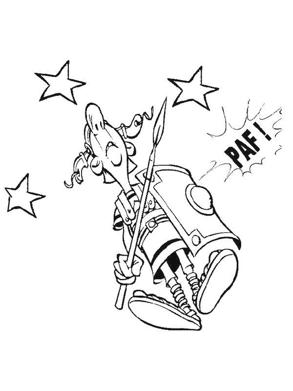 Fisă de colorat cu Asterix si obelix de colorat p16
