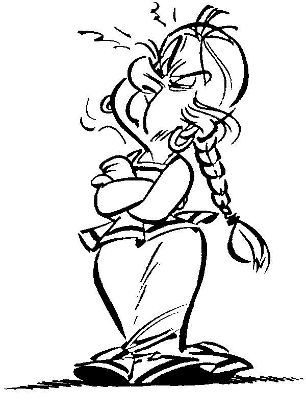 Fisă de colorat cu Asterix si obelix de colorat p22