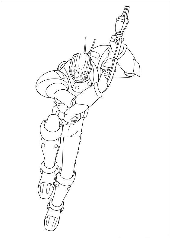 Fisă de colorat cu Astro boy de colorat p14