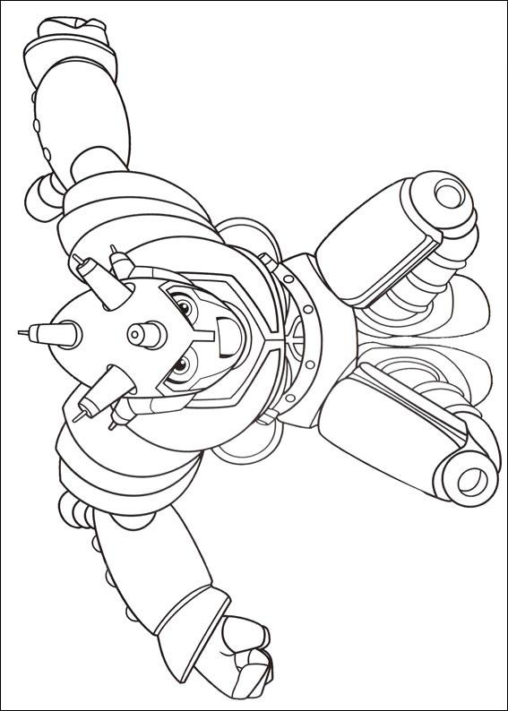 Fisă de colorat cu Astro boy de colorat p19