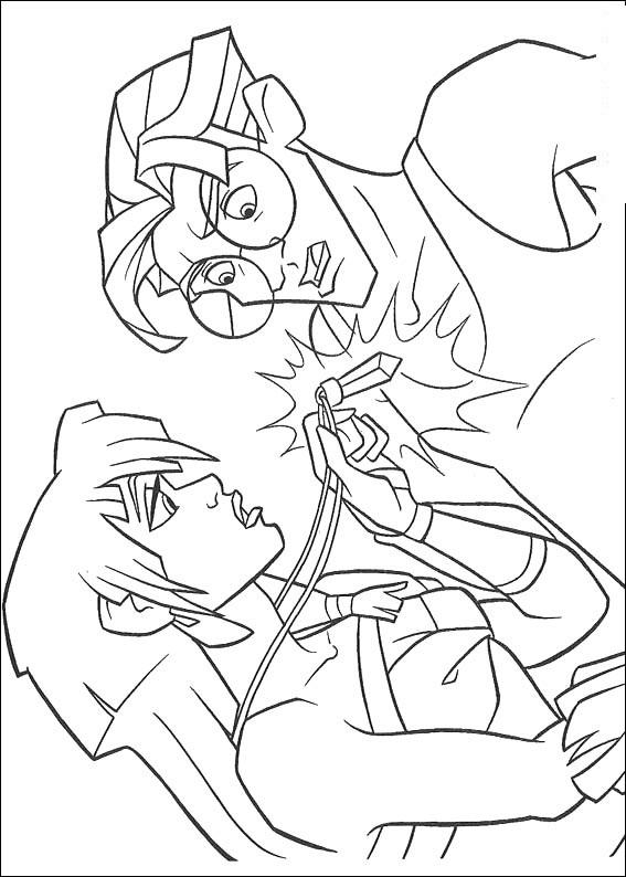 Fisă de colorat cu Atlantis de colorat p04