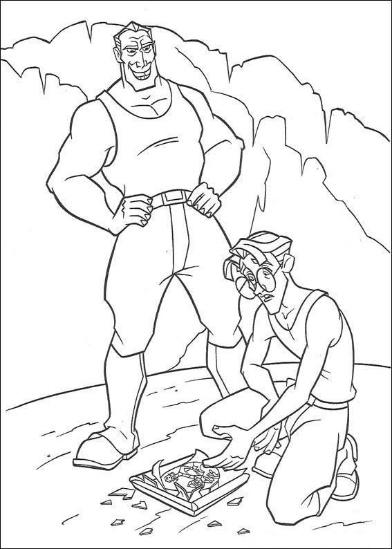 Fisă de colorat cu Atlantis de colorat p20