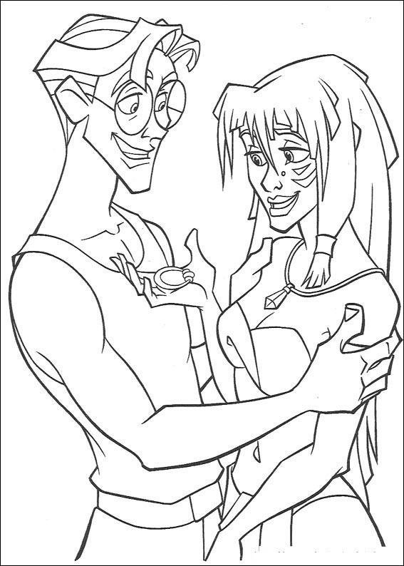 Fisă de colorat cu Atlantis de colorat p26