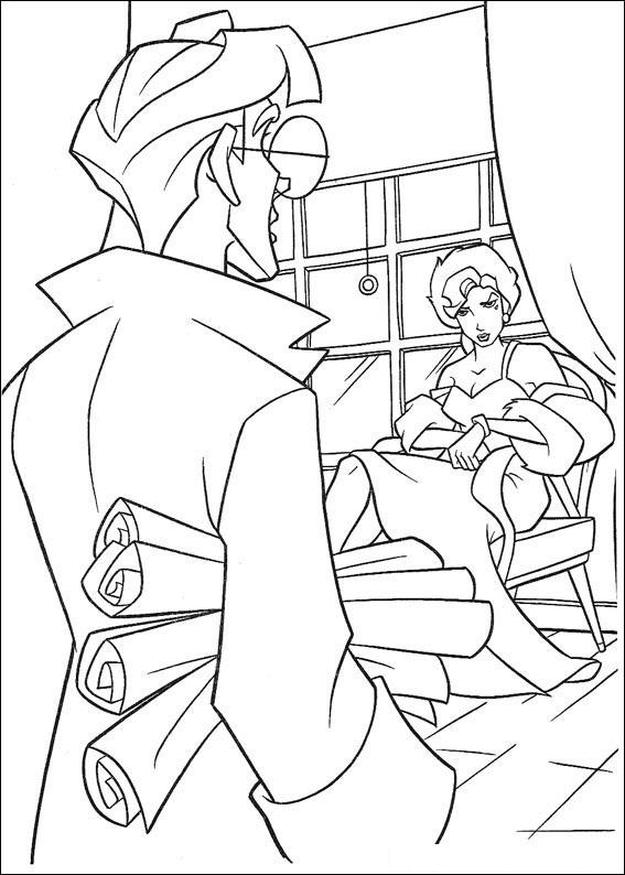 Fisă de colorat cu Atlantis de colorat p34