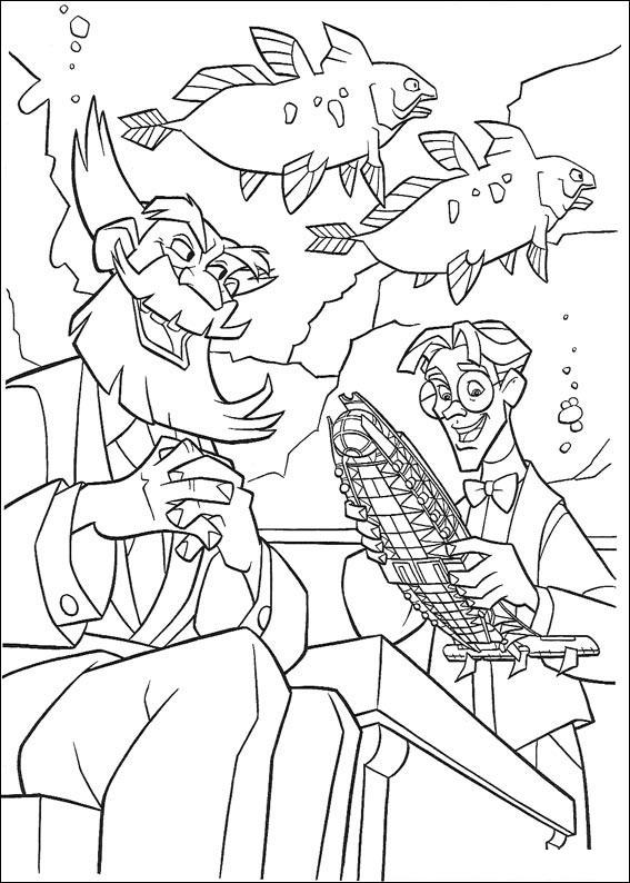 Fisă de colorat cu Atlantis de colorat p35