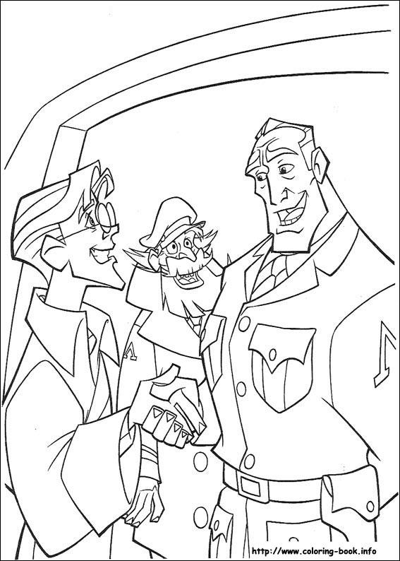 Fisă de colorat cu Atlantis de colorat p36