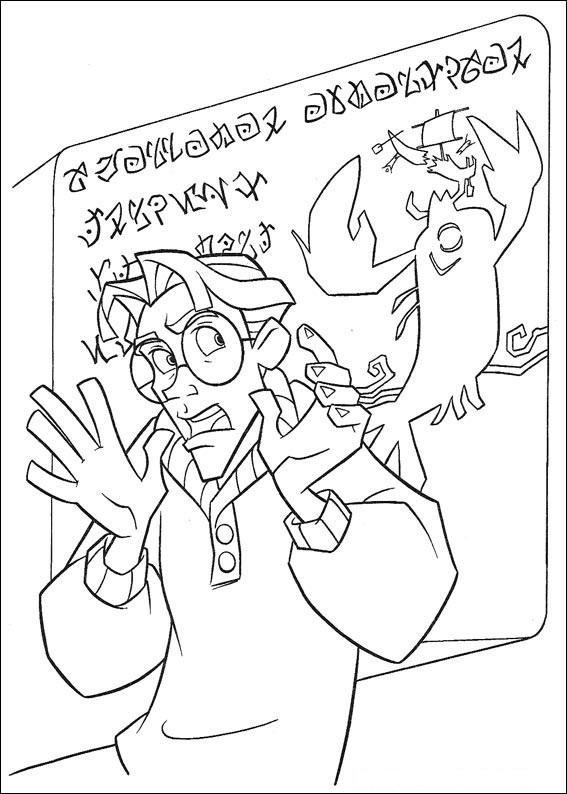 Fisă de colorat cu Atlantis de colorat p37