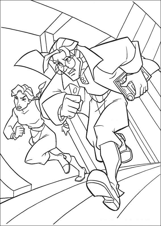 Fisă de colorat cu Atlantis de colorat p43