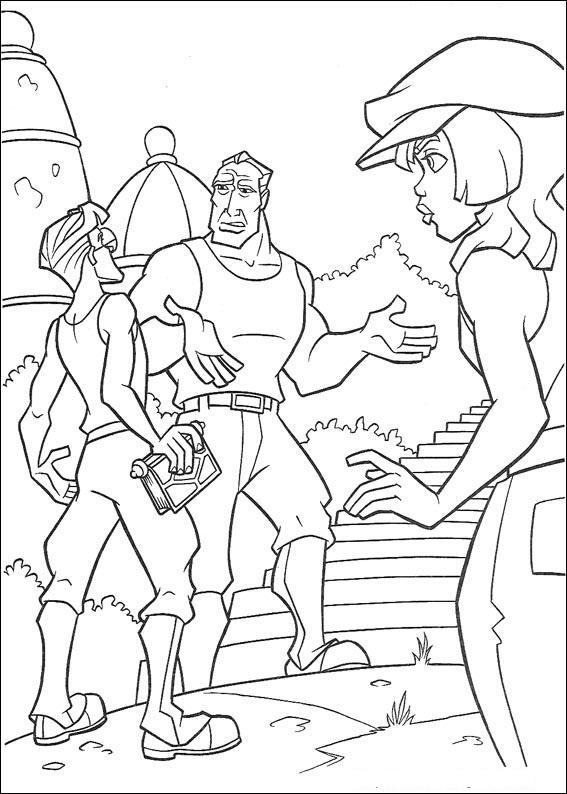 Fisă de colorat cu Atlantis de colorat p58