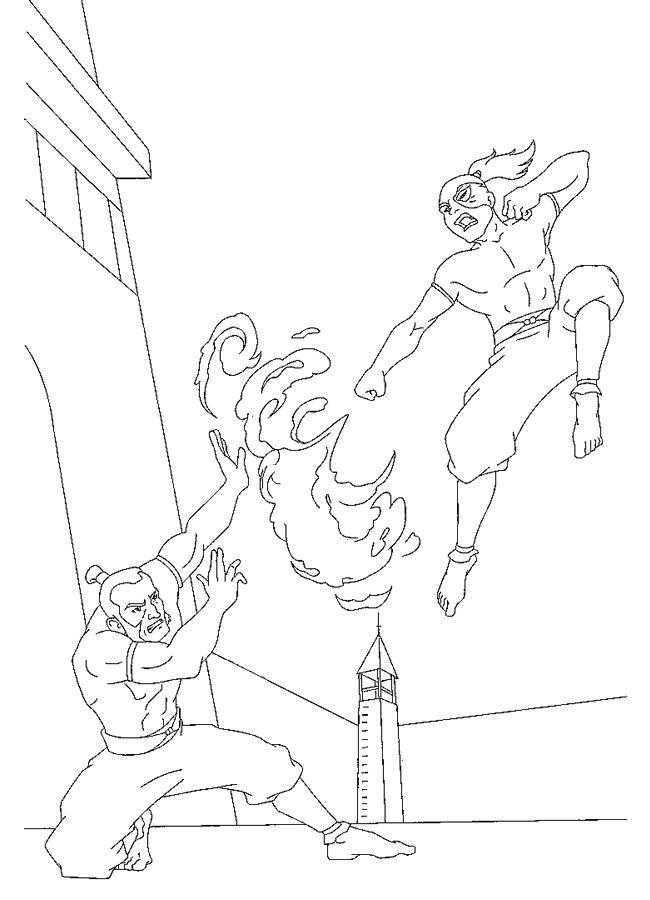 Fisă de colorat cu Avatar de colorat p10