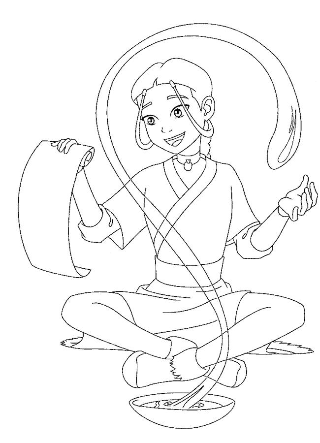 Fisă de colorat cu Avatar de colorat p12