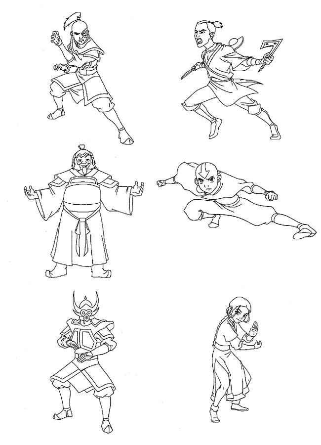 Fisă de colorat cu Avatar de colorat p16