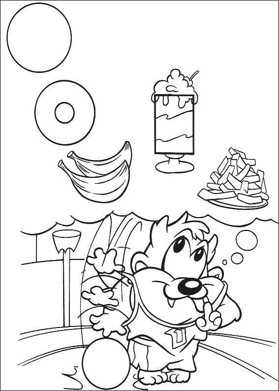 Fisă de colorat cu Baby tunes de colorat p27