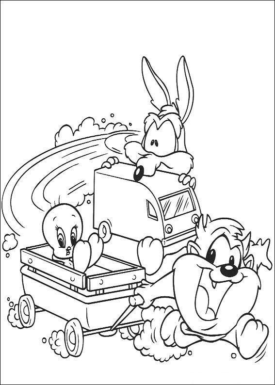 Fisă de colorat cu Baby tunes de colorat p32