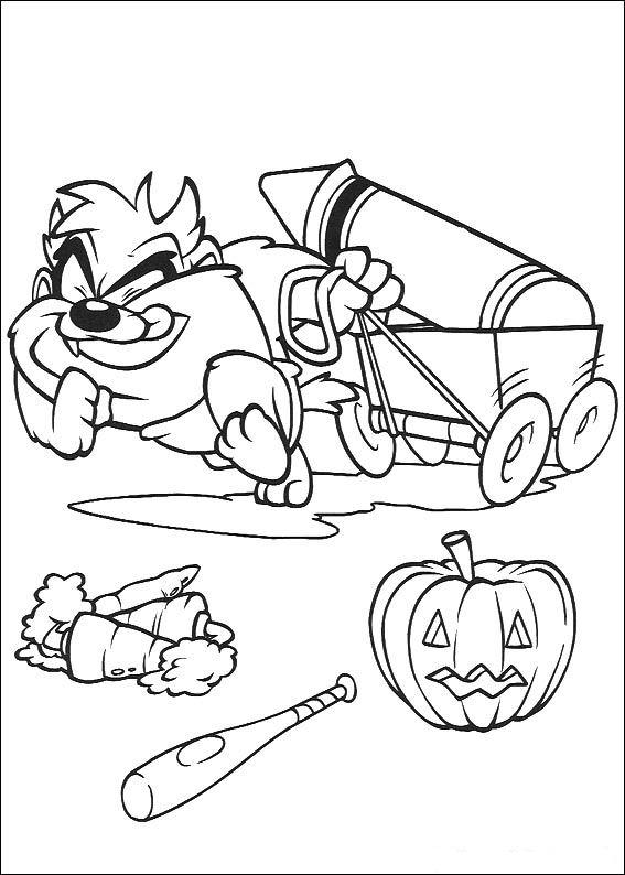 Fisă de colorat cu Baby tunes de colorat p42