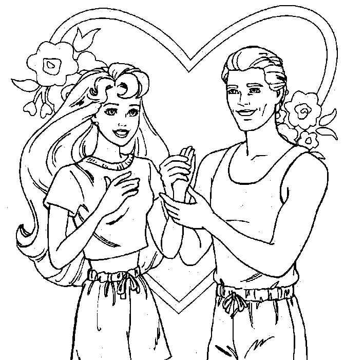 Fisă de colorat cu Barbie de colorat p09