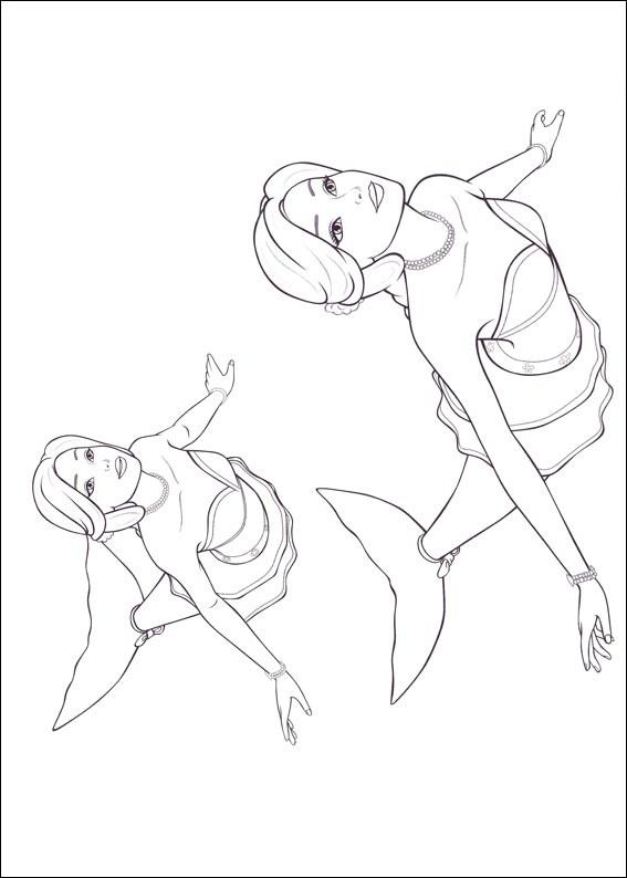 Fisă de colorat cu Barbie mariposa de colorat p11