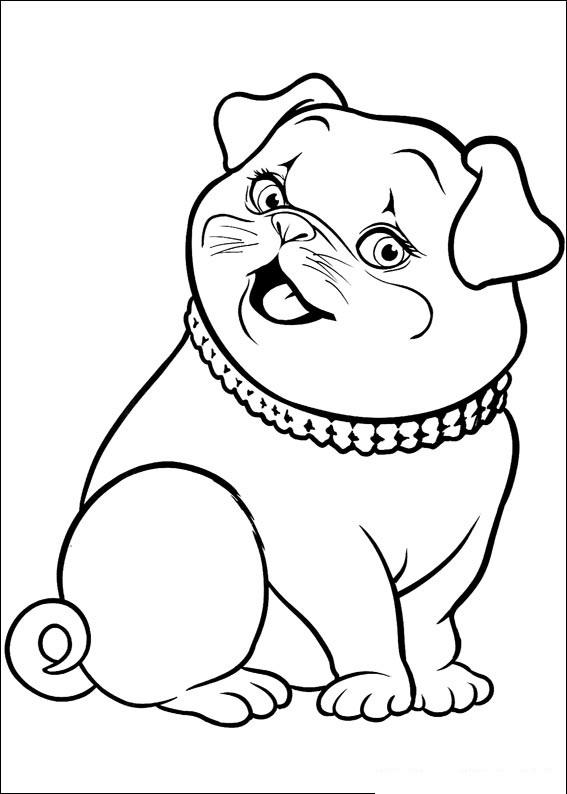 Fisă de colorat cu Barbie thumbelina de colorat p25