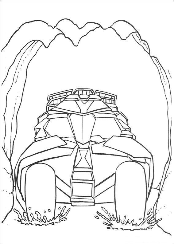 Fisă de colorat cu Batman de colorat p04