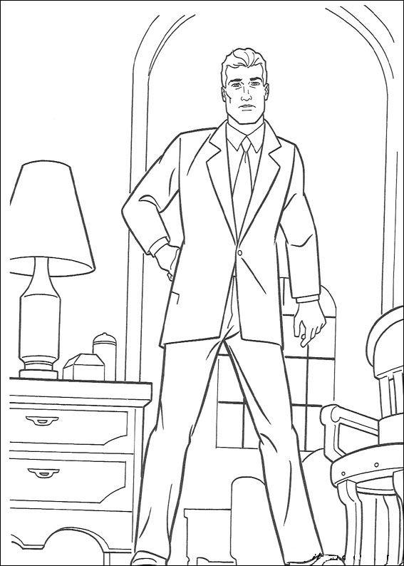 Fisă de colorat cu Batman de colorat p26