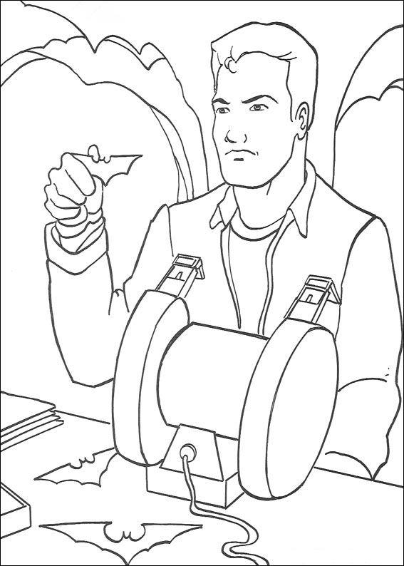 Fisă de colorat cu Batman de colorat p41
