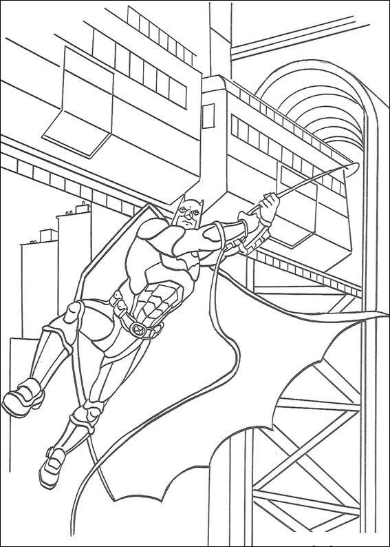 Fisă de colorat cu Batman de colorat p42